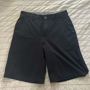 Lululemon mens  Shorts Size 32 black Chino 5 pocket Flat Front shorts.